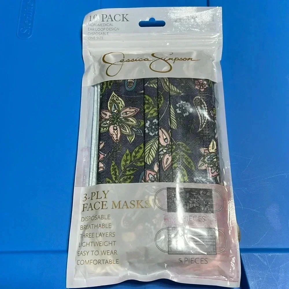 Jessica Simpson ladies face covers ‎ mask 10pck